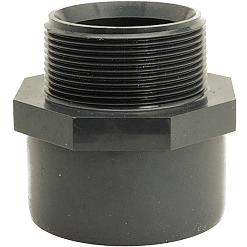 Summer Fun PVC závitová mufna, vnější závit 2" PN16, černá, pr. 50