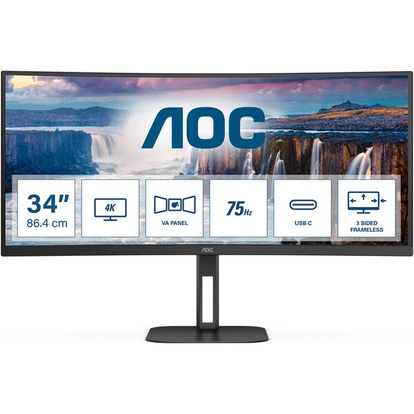 AOC CU34V5C/BK Černá