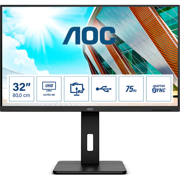 AOC U32P2 Černá