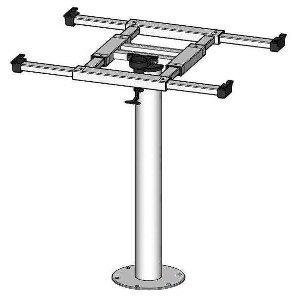 Stolní sloupek s otočným a posuvným mechanismem H730mm Alu