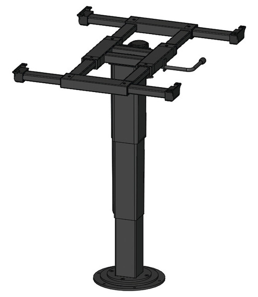 Jednosloupový zvedací rám se zvedací výškou 34 - 71, 5 cm