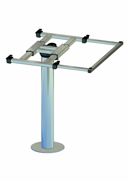 Stolní sloupek s otočným a posuvným mechanismem H700mm Alu