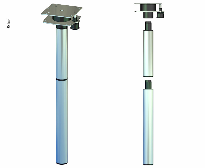 Otočná stolová noha - 756 mm