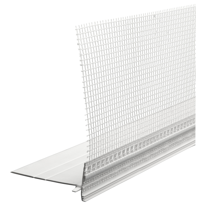 Profil přechodový s okapničkou a tkaninou Retek PVC 60 mm 2 m