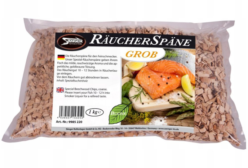 Saenger bukové piliny na uzení räuchermehl velmi hrubé 1 kg