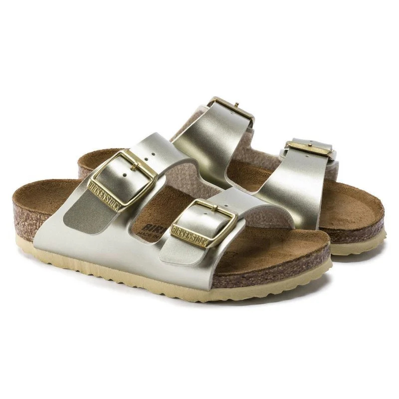 Dívčí žabky Birkenstock Arizona Kids Birko-Flor Electric Metallic Gold narrow (1014841) 30
