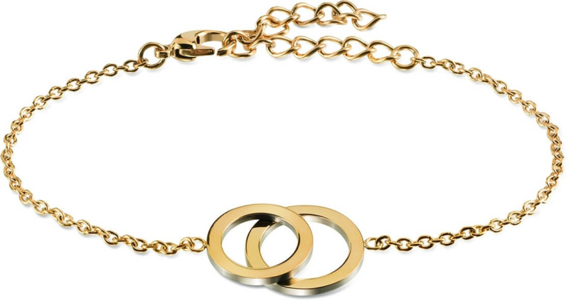 Boccia Titanium Pozlacený titanový náramek 03019-02