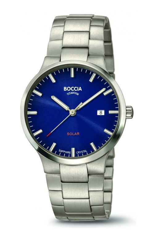 Boccia 3652-02 Men`s Watch Solar Titanium 39mm