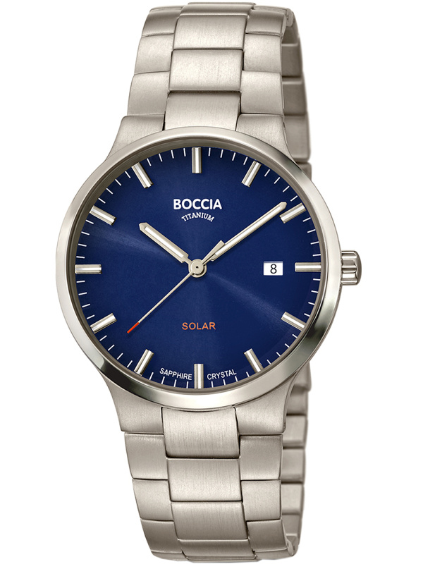 Boccia 3652-02 Men`s Watch Solar Titanium 39mm