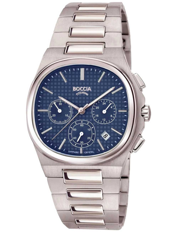 Boccia 3740-01 Titanium Sapphire crystal Chronograph 39mm 5ATM