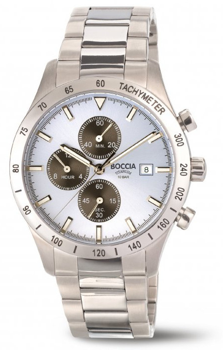 Boccia 3739-01 Titanium Chronograph 40mm 10ATM