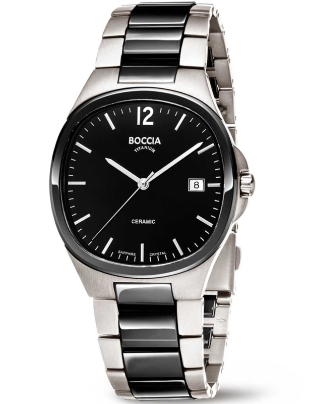 Boccia 3668-01 Titanium Sapphire crystal Keramik 38mm 5ATM