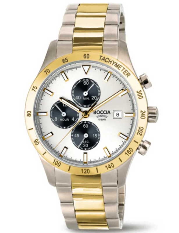 Boccia 3739-04 Titanium Chronograph 40mm 10ATM