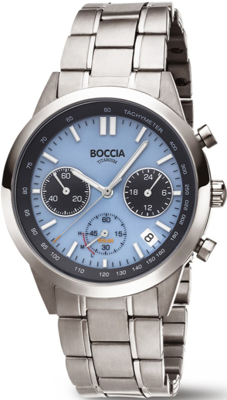 Boccia 3737-01 Titanium Chronograph 41mm 5ATM