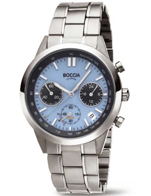 Boccia 3737-01 Titanium Chronograph 41mm 5ATM