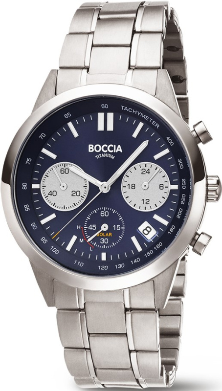 Boccia 3737-02 Titanium Chronograph 41mm 5ATM