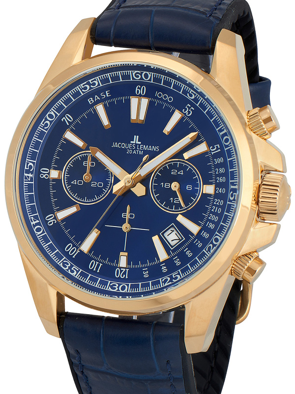 Jacques Lemans 1-2117G Liverpool Chronograph 44mm