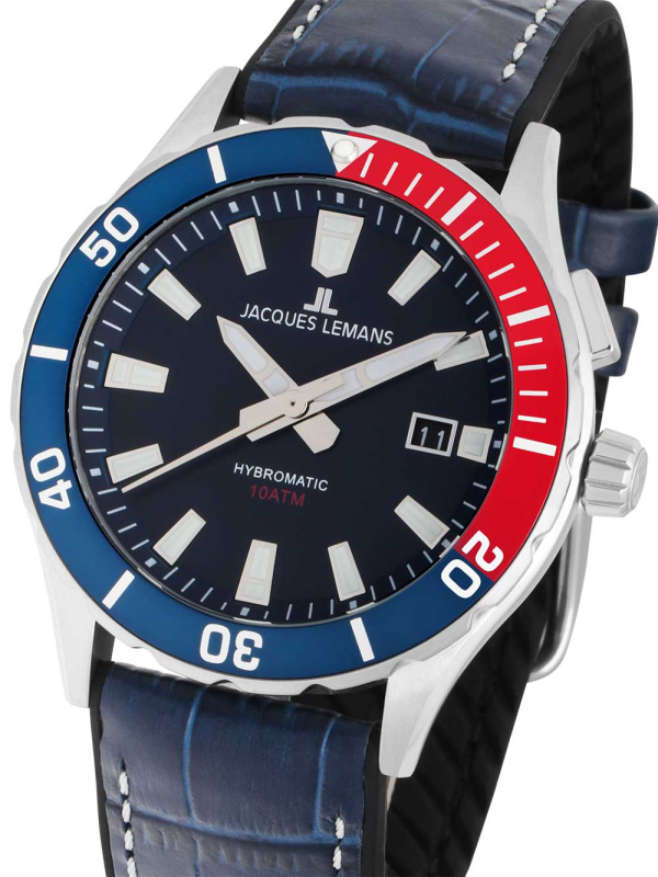 Jacques Lemans 1-2131B Hybromatic 43mm