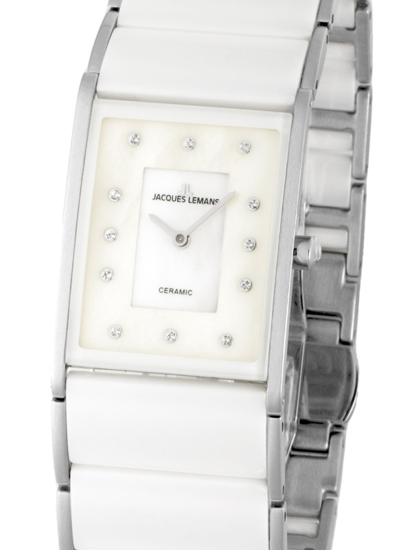 Jacques Lemans 1-1940G Dublin Ceramic ladies 24 x 28 mm
