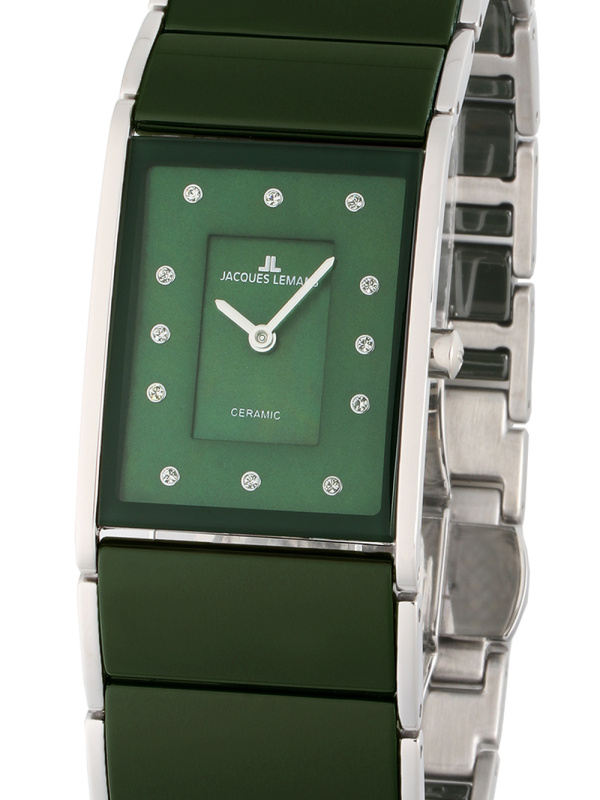 Jacques Lemans 1-1940I Dublin Ceramic ladies 24 x 28 mm