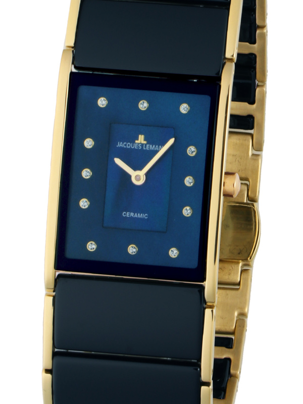 Jacques Lemans 1-1940L Dublin Ceramic ladies 24 x 28 mm