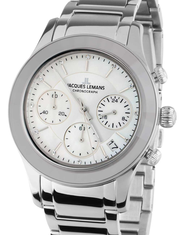 Jacques Lemans 1-2151F Venice Ladies Chrono 38mm 5ATM