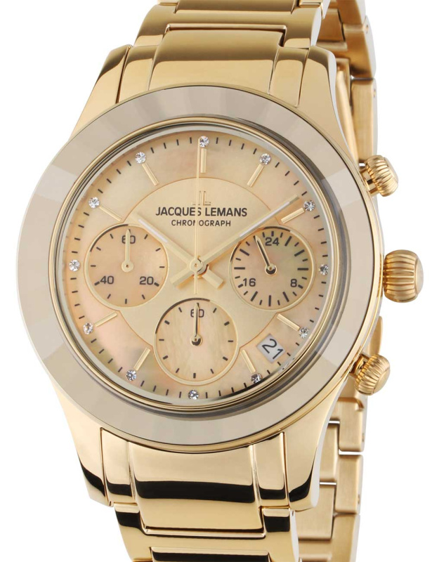 Jacques Lemans 1-2151H Venice Ladies Chrono 38mm 5ATM