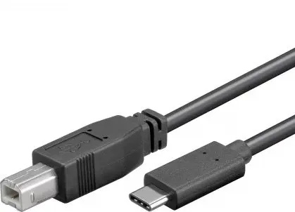 PremiumCord Kabel USB 3.1 konektor C/male - USB 2.0 konektor B/male, 1m ku31cd1bk Černá