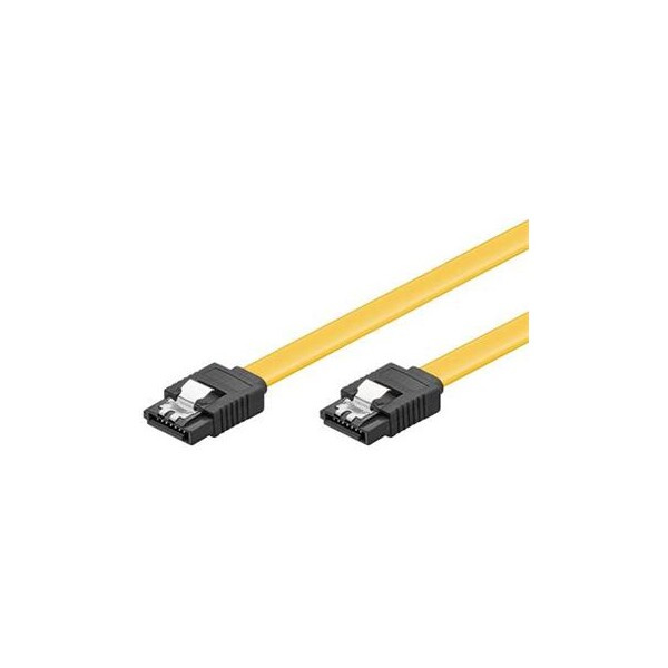 PremiumCord 0,5m SATA 3.0 datový kabel  1.5GBs / 3GBs / 6GBs, kov.západka