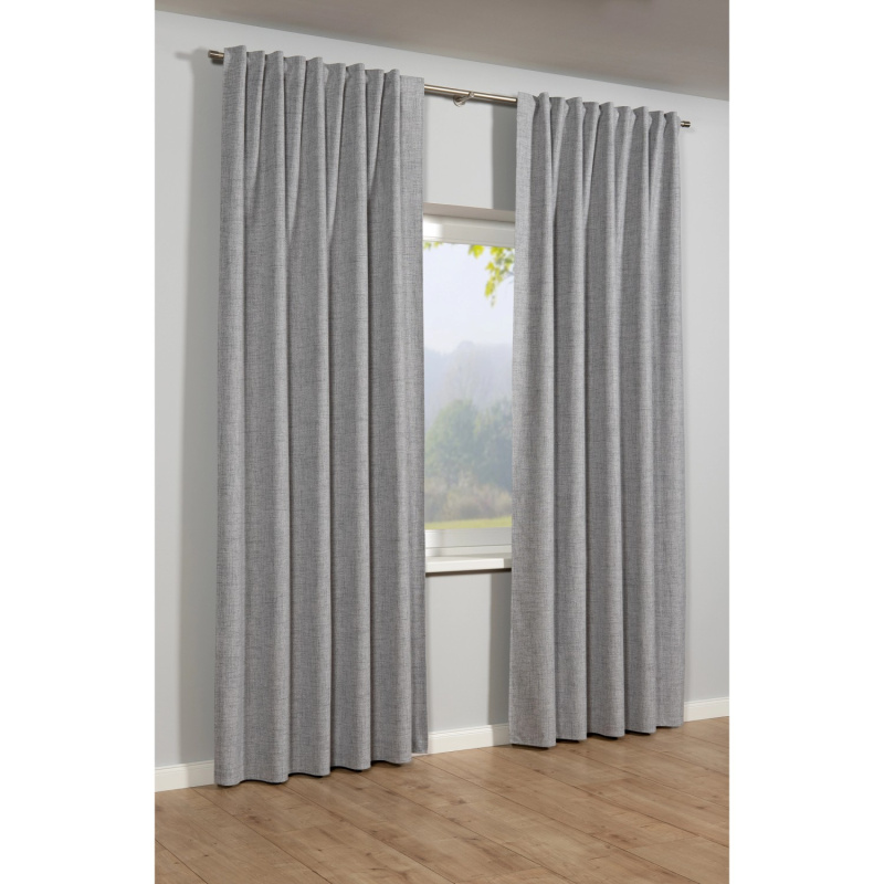 Bennetti Závěs se skrytými poutky stříbrnošedý 245 x 140 cm