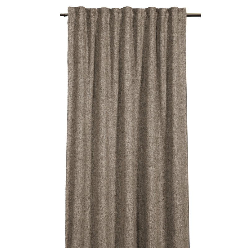 Sehlbach Závěs se skrytými poutky, Dimout fleece, hnědý, 175 x 130 cm