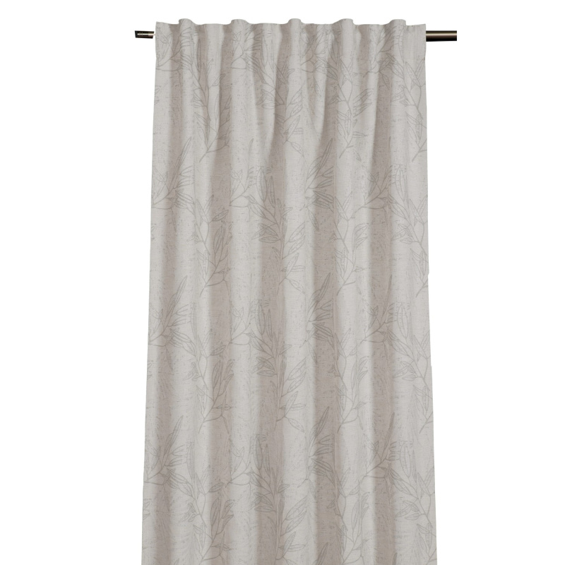 Sehlbach Závěs se skrytými poutky, reliéf větví, přírodní, 245 x 135 cm