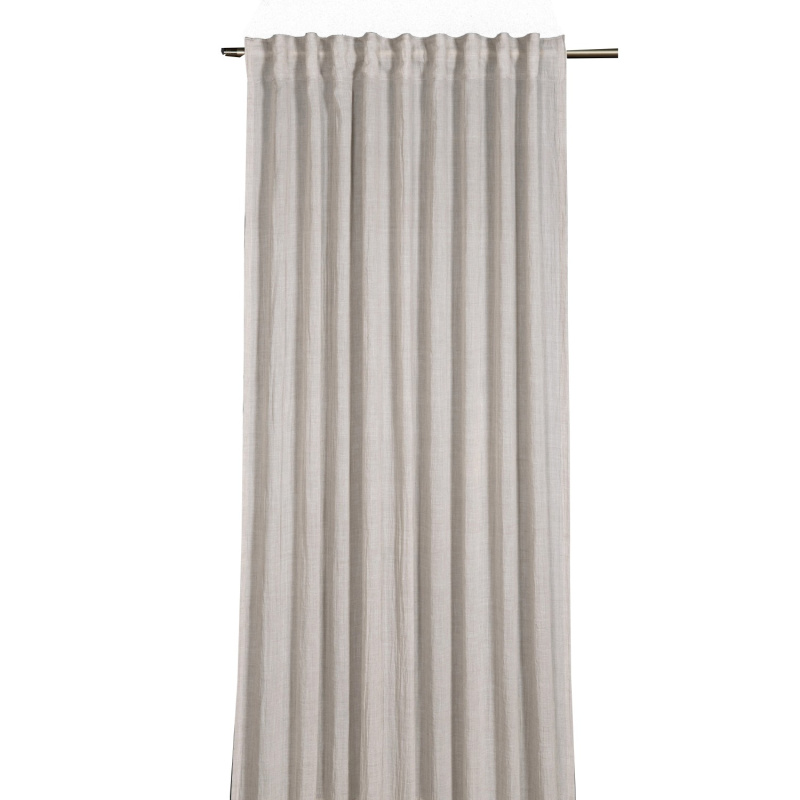 Sehlbach Závěs se skrytými poutky, struktura s bavlnou, přírodní, 245 x 135 cm