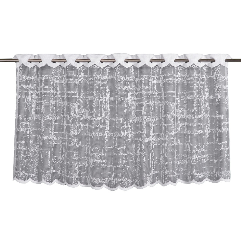 Sehlbach Vitrážová záclona se skrytými poutky, bílá 140 x 60 cm