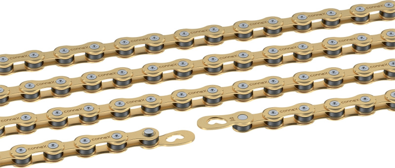řetěz CONNEX 10sG pro 10-kolo, zlatý