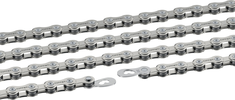 řetěz CONNEX 11sW pro 11-kolo, voskovaný, stříbrný