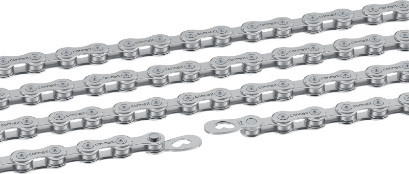 řetěz CONNEX 12sW pro 12-kolo, voskovaný, stříbrný