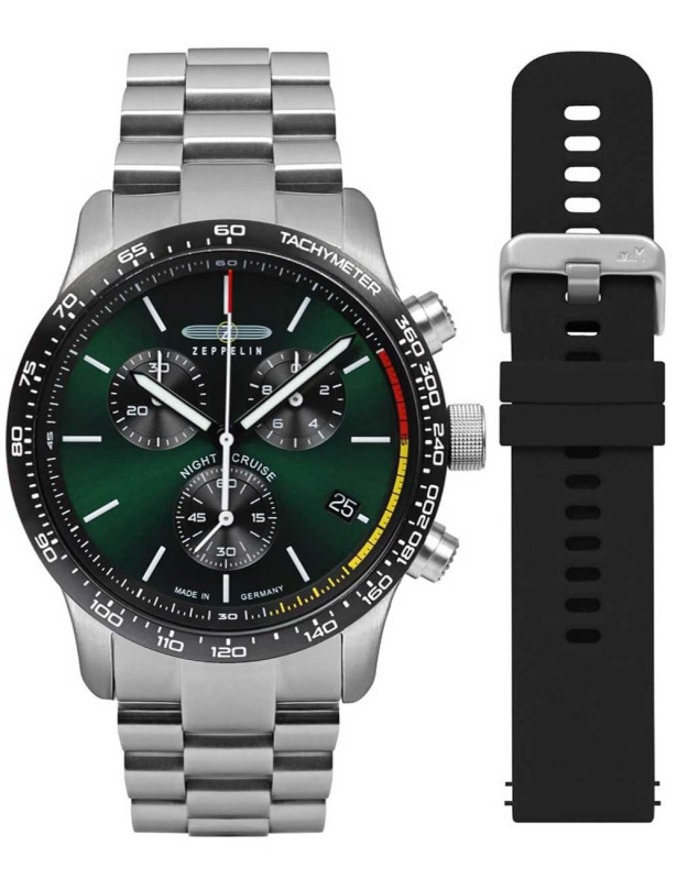 Zeppelin 7288M-4_set Night Cruise Chronograph 43mm 10ATM