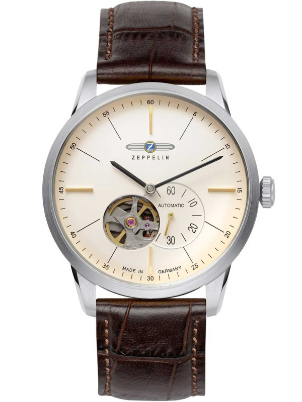 Zeppelin 73645 Flatline Autom. Open Heart - 40 mm