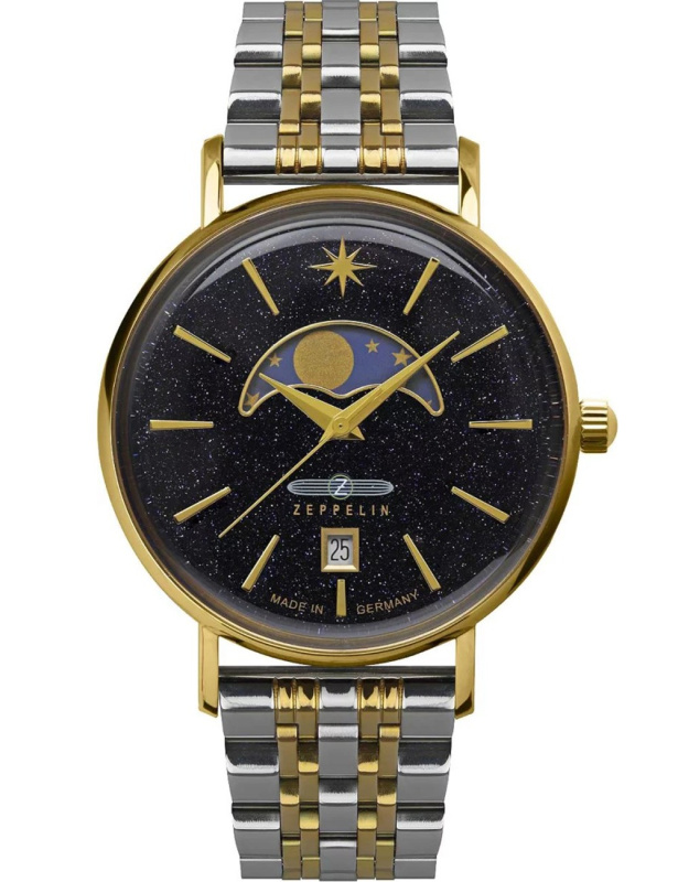 Zeppelin 8139M-3 Luna Mondphase 36mm 5ATM