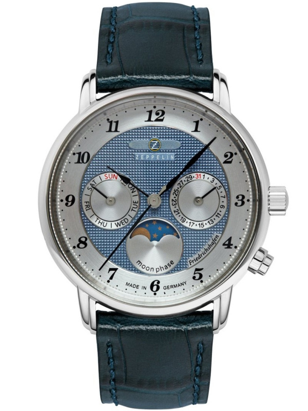 Zeppelin 8537-3 Friedrichshafen Moon Phase 35mm 5ATM