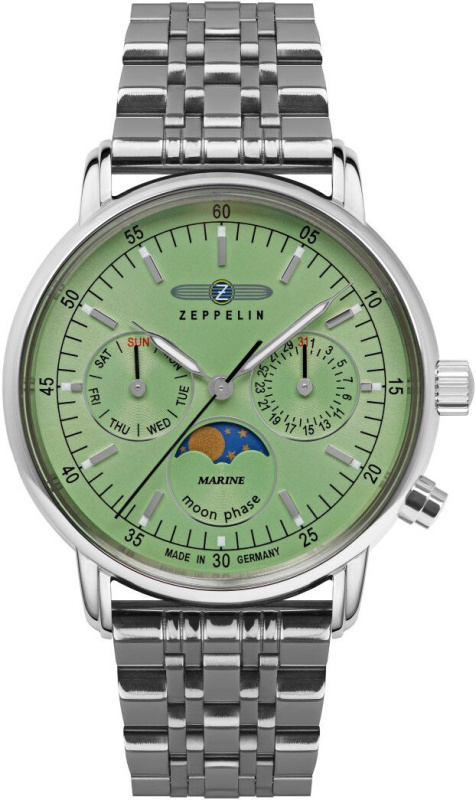 Zeppelin 8637M4 Méditerranée moon phase 36mm 5ATM