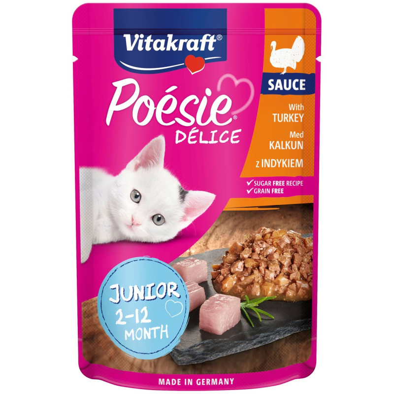 Vitakraft Poésie Délice Kompletní krmivo pro koťata s krůtím
