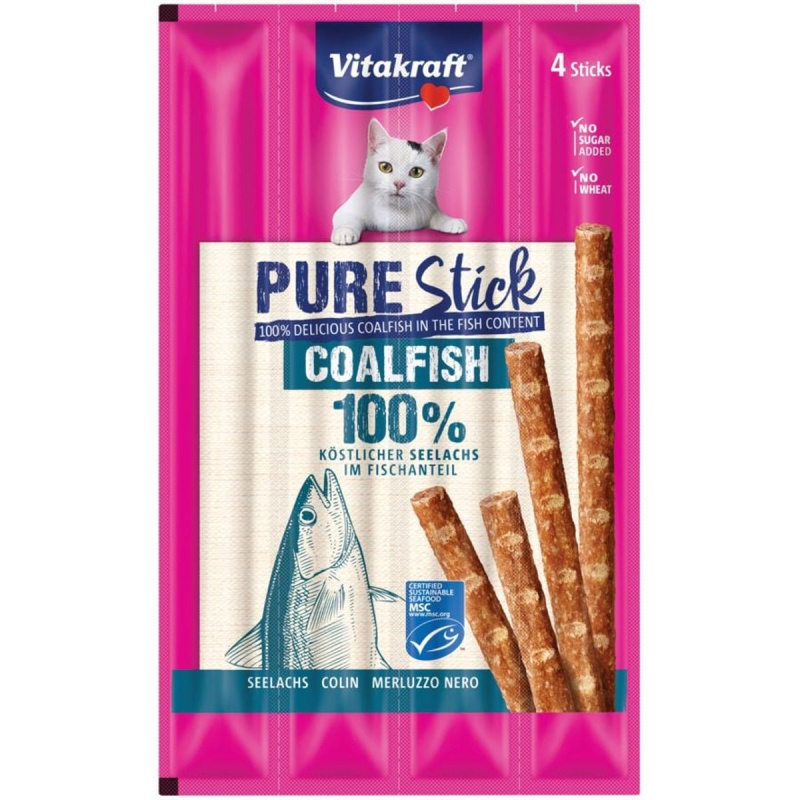 Vitakraft Pure Stick Tyčinka z ryb pamlsek pro kočky