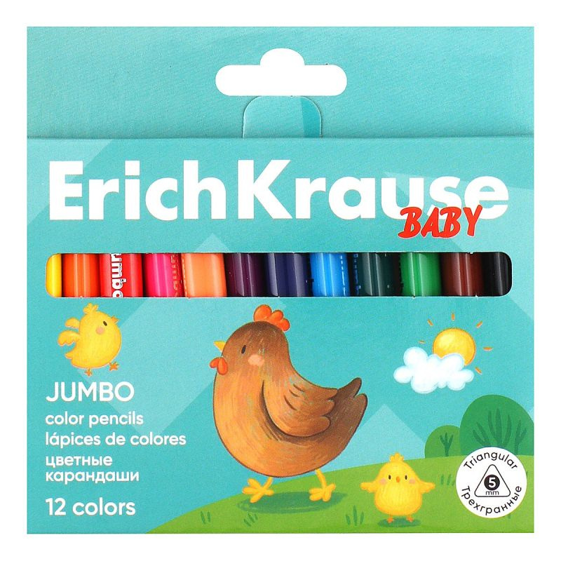 Pastelky trojhranné Baby Jumbo (12ks)