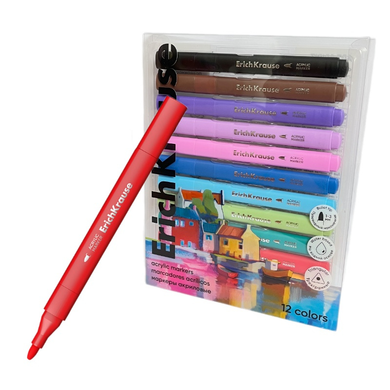 Akrylové popisovače Erich Krause Art Spirit (12ks)