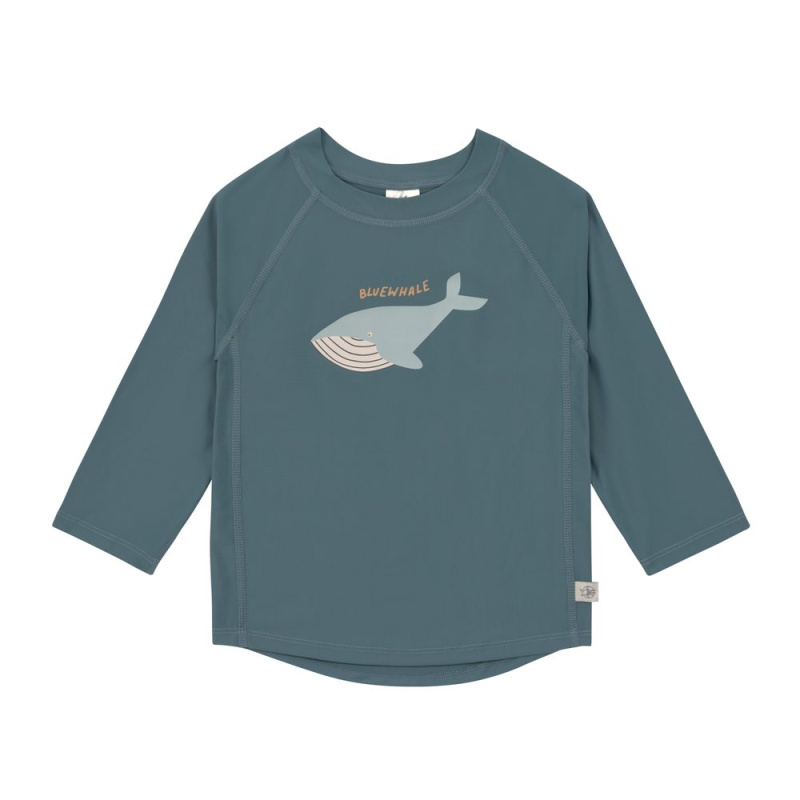 Lässig Splash Long Sleeve Rashguard whale blue - 19-24m