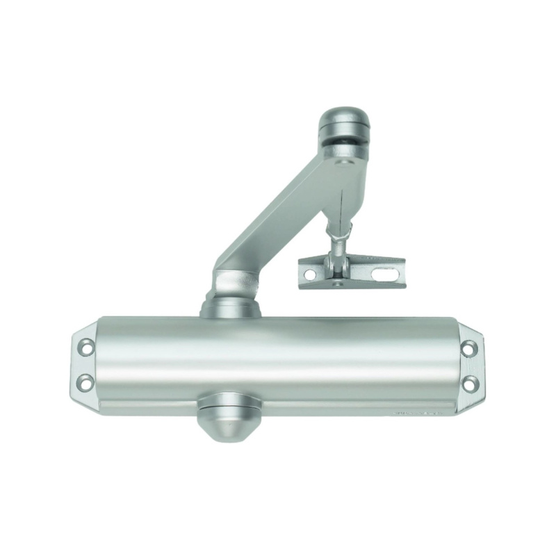 Zavírač dveřní FAB DC120 s ramínkem stříbrný