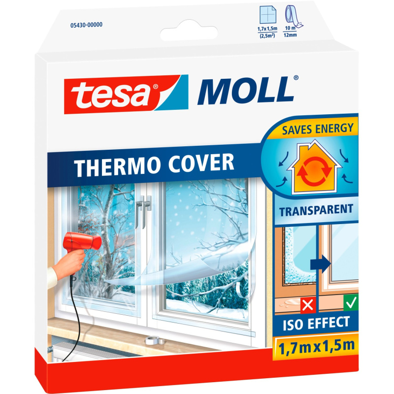 tesa Termoizolační fólie do okna tesamoll Thermo Cover, 1,7 x 1,5 m