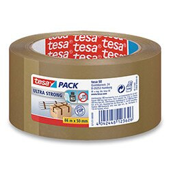 Tesa Ultra Strong - lepicí páska - 50 mm x 66 m, hnědá